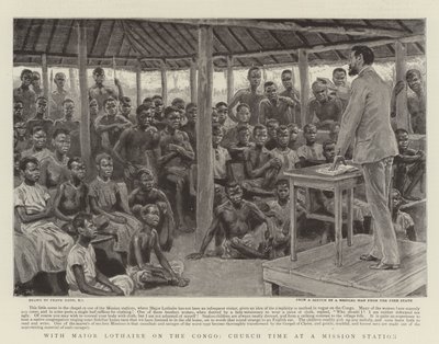 Met majoor Lothaire aan de Congo, kerktijd op een missiepost door Frank Dadd